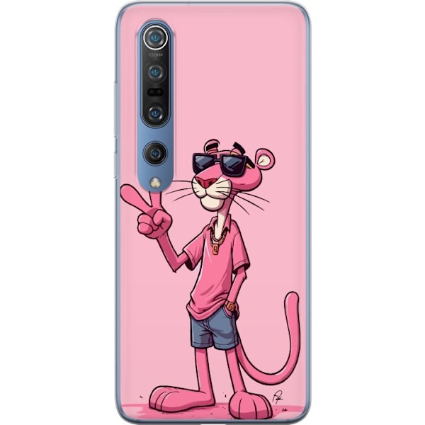 Xiaomi Mi 10 Pro 5G Gennemsigtig cover Pink Panter Peace