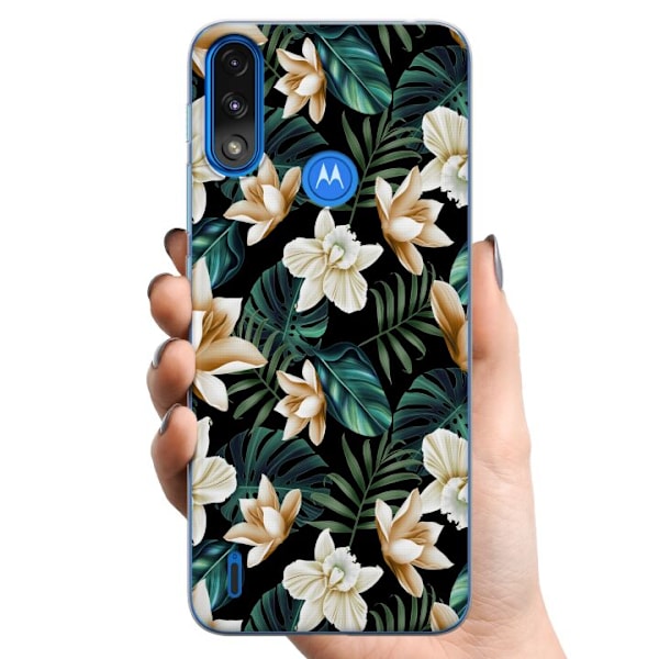 Motorola Moto E7 Power TPU Mobildeksel Blomster