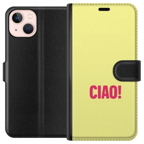 Kompatibelt Plånboksfodral till Apple iPhone 13 mini Rosa CIAO gul