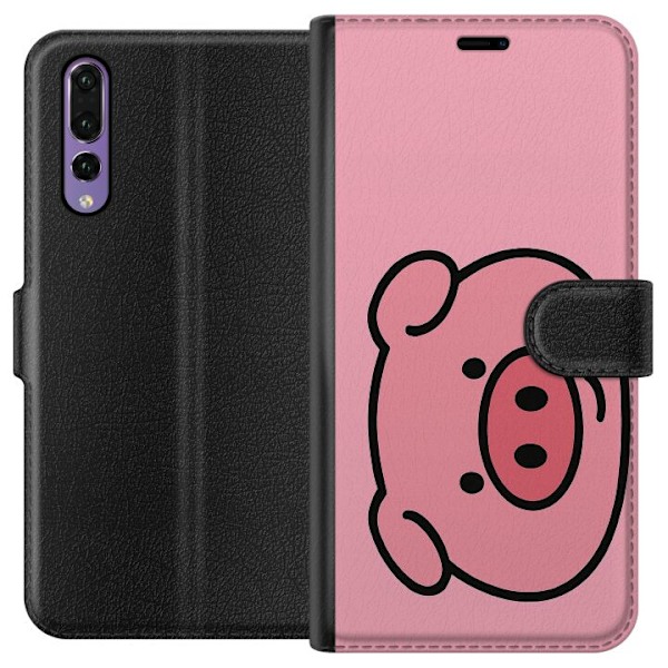 Huawei P20 Pro Lompakkokotelo Kawaii Piggy