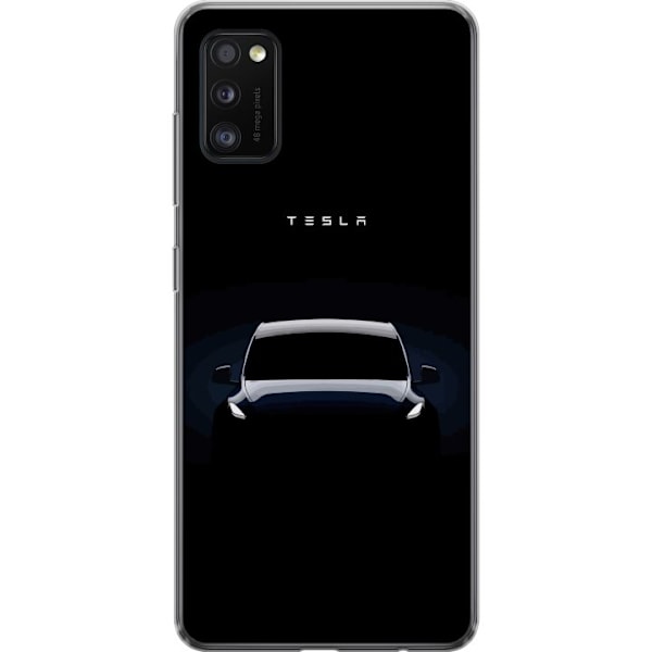 Samsung Galaxy A41 Gennemsigtig cover Tesla