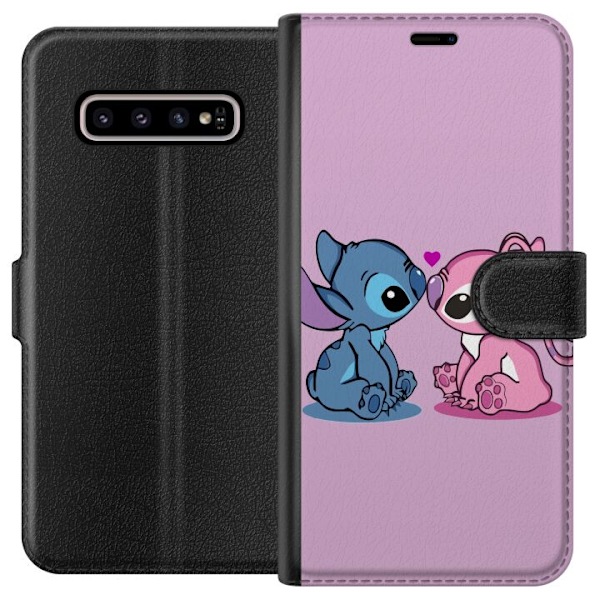 Samsung Galaxy S10+ Plånboksfodral lilo & stitch 2025