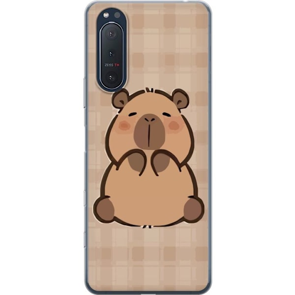 Sony Xperia 5 II Läpinäkyvä kuori Mobilskal kawaii capybara flera figurer japansk stil