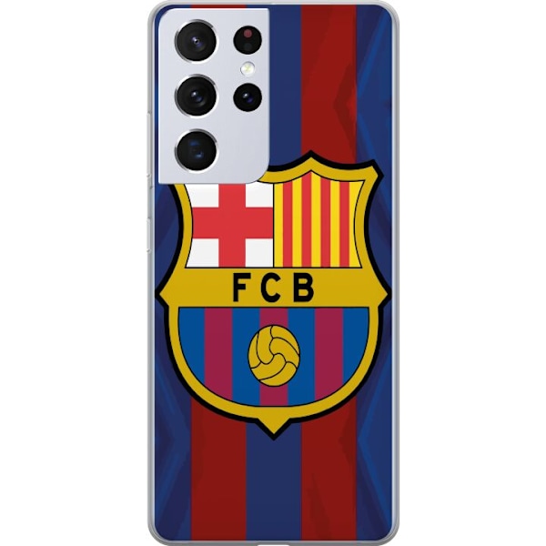 Samsung Galaxy S21 Ultra 5G Gennemsigtig cover FCB Barcelona