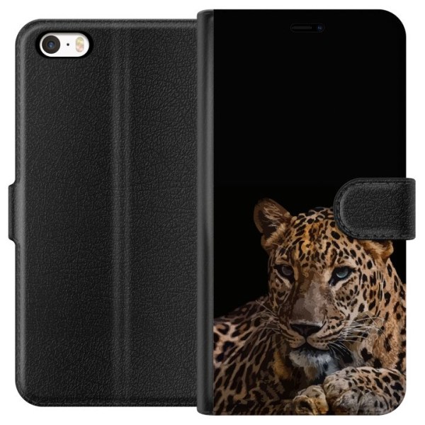 Apple iPhone 5 Plånboksfodral Leopard