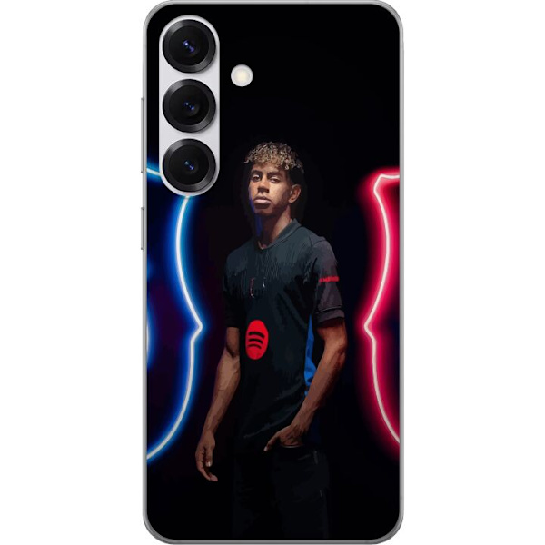 Samsung Galaxy S25 Genomskinligt Skal Yamal Fotboll FC Barcelona Ung Talang Spelare Fotbollsstjärna Spanien La Liga Populärt Motiv