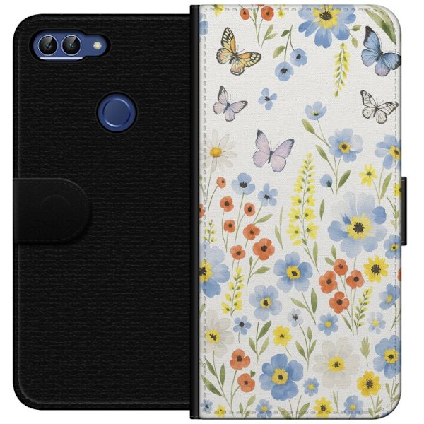 Huawei P smart Tegnebogsetui Sommerblomster