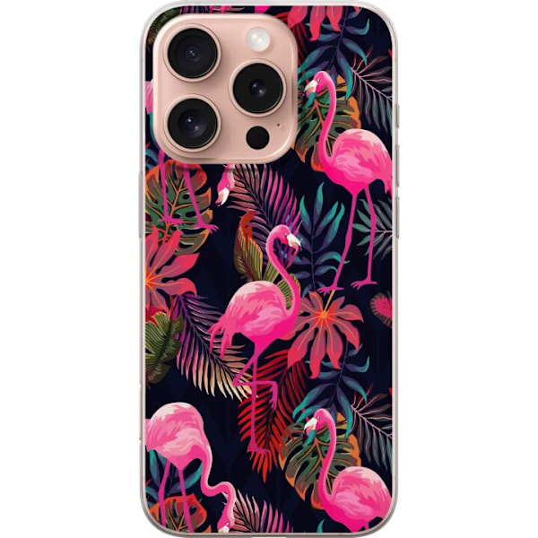 Apple iPhone 16 Pro Gennemsigtig cover Flamingo