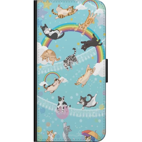 Yhteensopiva Lompakkokotelo OnePlus 9 Pro Sateet & Kissa
