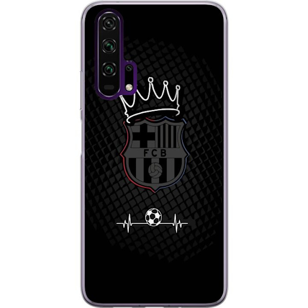 Honor 20 Pro  Läpinäkyvä kuori FC Barcelona Emblem Jalkapalloaihe Sininen Punainen Seuramerkki Katalonia La Liga Fanit Suosittu Ikoninen