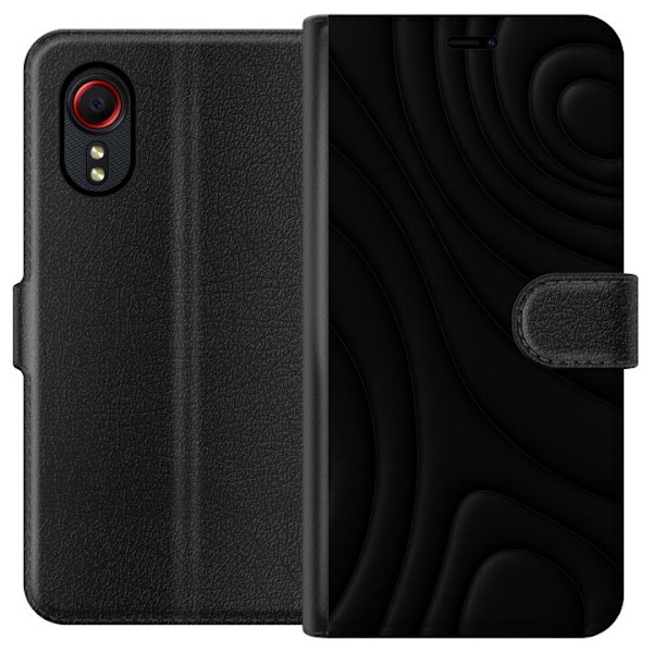 Samsung Galaxy Xcover 5 Lommeboketui Svarte Bølger