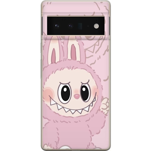 Google Pixel 6 Pro Läpinäkyvä kuori Labubu Floral Freak