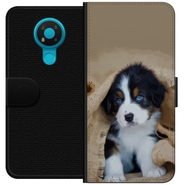 Nokia 3.4 Plånboksfodral Hundbebis