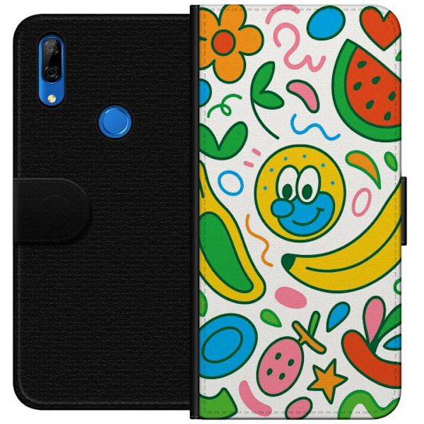 Huawei P Smart Z Tegnebogsetui Sommerfugle Slør