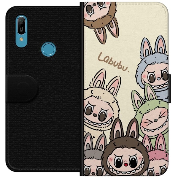 Huawei Y6 (2019) Lompakkokotelo Labubu Pastel Collection