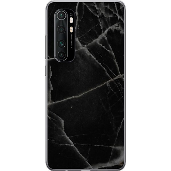 Xiaomi Mi Note 10 Lite Genomskinligt Skal Svart marmor