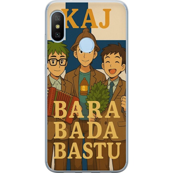 Xiaomi Mi A2 Lite Genomskinligt Skal Bara bada bastu KAJ