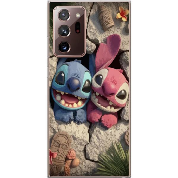 Samsung Galaxy Note20 Ultra Läpinäkyvä kuori Stitch Angel Lilo & Stitch Motiivi Disney Rakkaus Sarjakuvahahmo Suosittu Sininen Avaruusolio Hauska D
