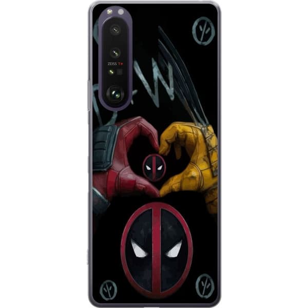 Kompatibelt Mobilskal till Sony Xperia 1 III Deadpool & Wolverine Kärlek