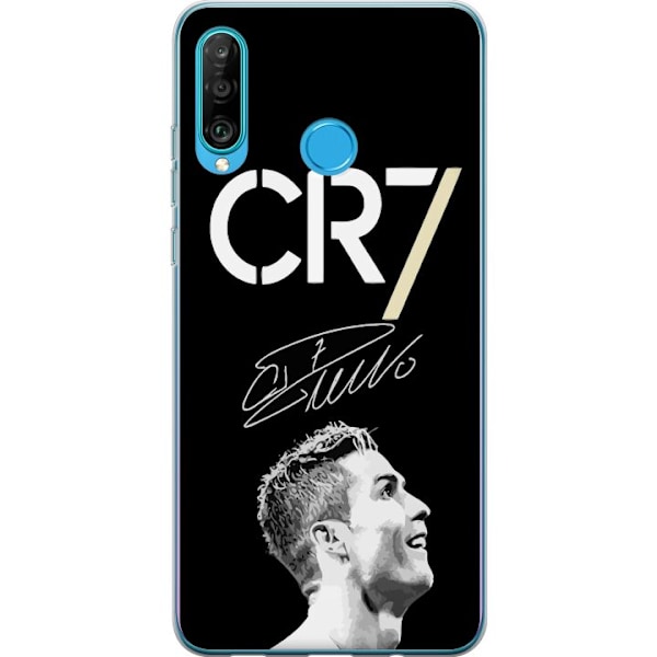 Huawei P30 lite Läpinäkyvä kuori CR7 Ronaldo