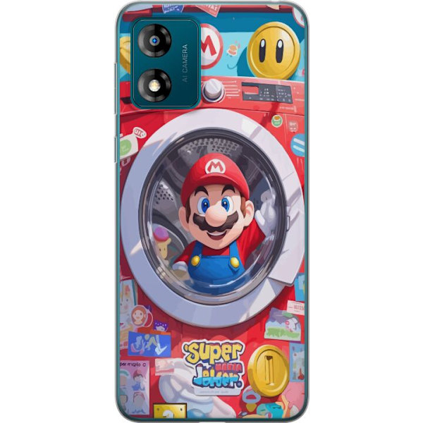 Motorola Moto E13 Genomskinligt Skal Mario