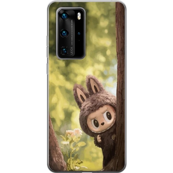 Huawei P40 Pro Läpinäkyvä kuori Labubu Graffiti Vibes – K