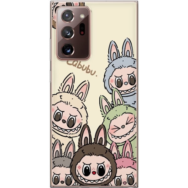 Samsung Galaxy Note20 Ultra Läpinäkyvä kuori Labubu Pastel Collection