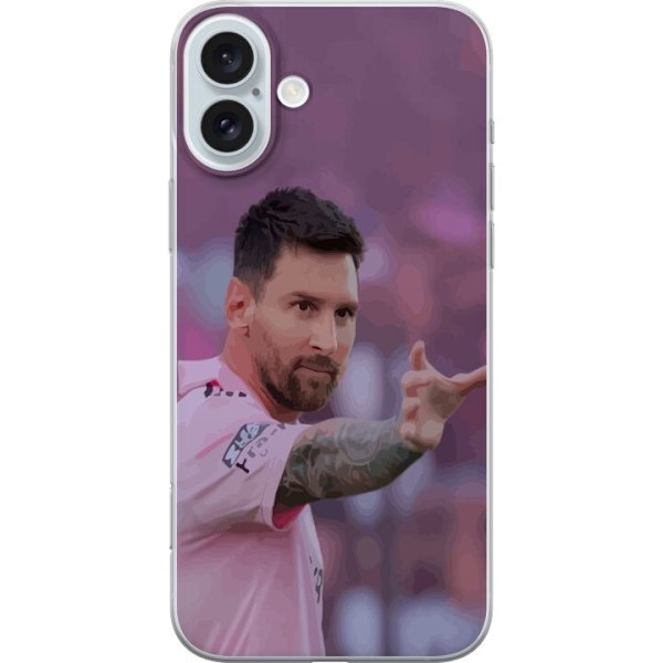 Apple iPhone 16 Plus Gennemsigtig cover Messi