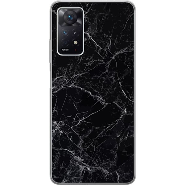 Xiaomi Redmi Note 11 Pro 5G Genomskinligt Skal Marmor Svart
