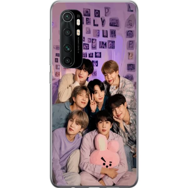 Kompatibelt Mobildeksel til Xiaomi Mi Note 10 Lite BTS lila