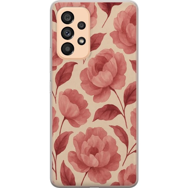 Samsung Galaxy A53 5G Läpinäkyvä kuori Ruusun Kukinta