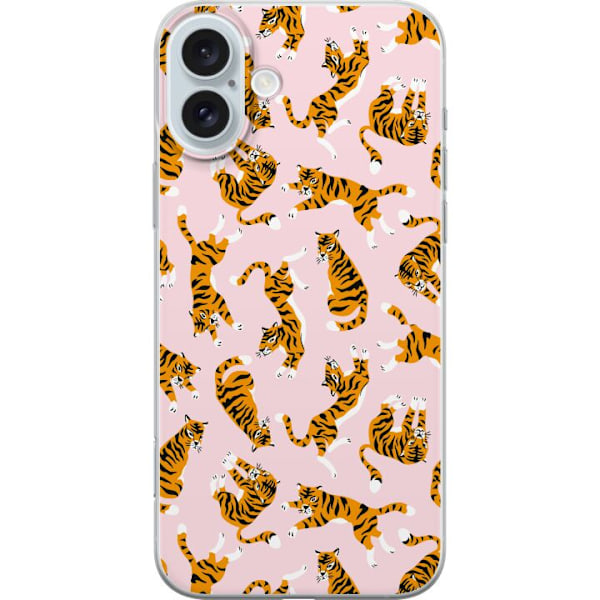 Apple iPhone 16 Plus Gennemsigtig cover tiger