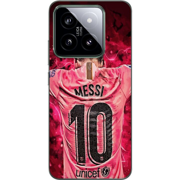 Xiaomi 14 Läpinäkyvä kuori Messi Jalkapallo Barcelona Argentiina Motivoiva Legendaarinen Pelaaja FC Barcelona Numero 10 Urheilu Jalkapallo