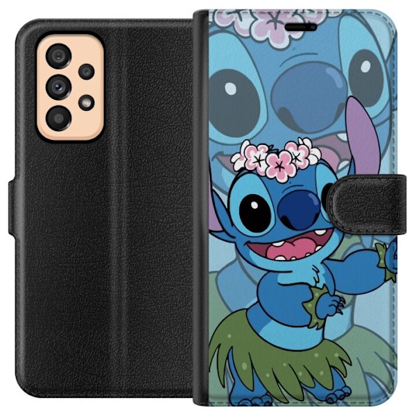 Samsung Galaxy A53 5G Tegnebogsetui Stitch under Stjernerne -