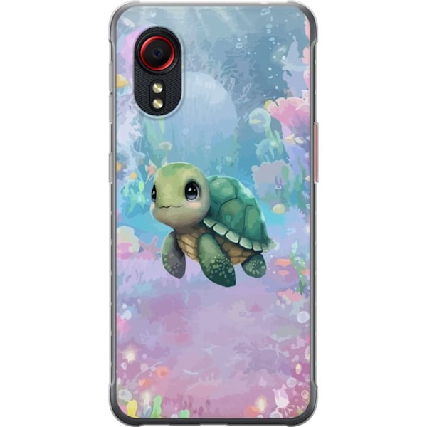 Samsung Galaxy Xcover 5 Genomskinligt Skal Sköldpadda