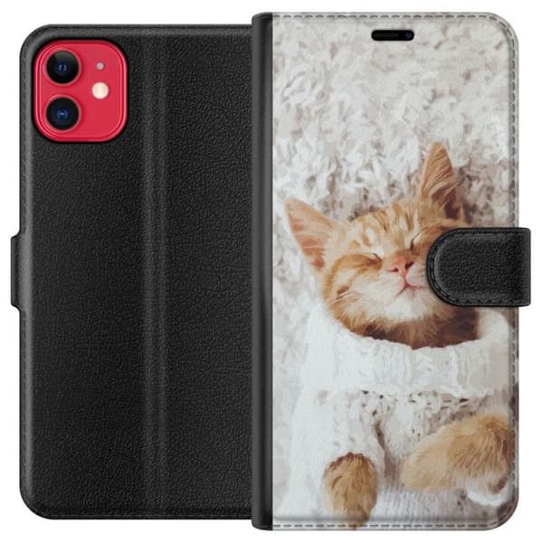Kompatibel Tegnebogsetui til Apple iPhone 11 Kat