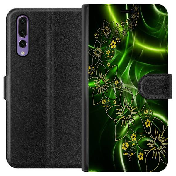 Huawei P20 Pro Tegnebogsetui Blomster