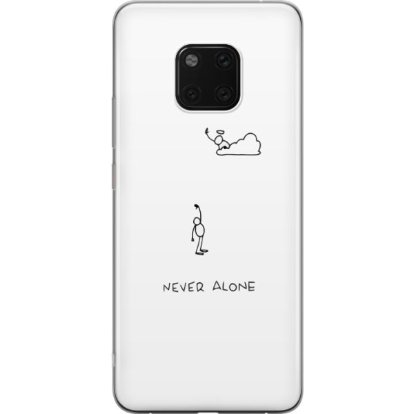 Huawei Mate 20 Pro Läpinäkyvä kuori Ei koskaan yksin