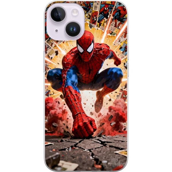 Kompatibelt Mobildeksel til Apple iPhone 14 Spider Man action