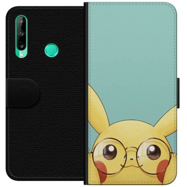 Huawei P40 lite E Lompakkokotelo Pikachu lasit