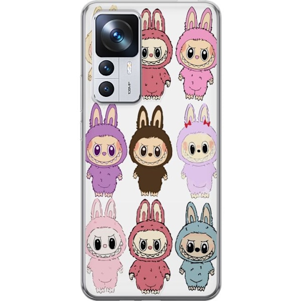 Xiaomi 12T Läpinäkyvä kuori Labubu Pink Monster - Popkulttu