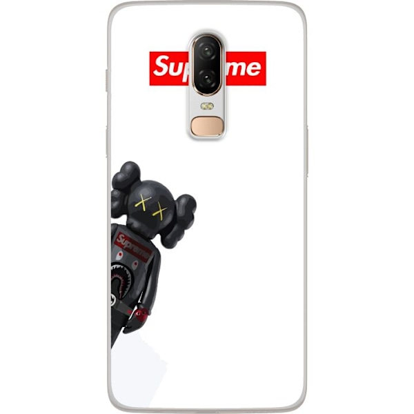 OnePlus 6 Gennemsigtig cover KAWS Supreme