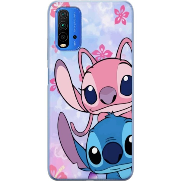 Xiaomi Redmi Note 9 4G Läpinäkyvä kuori Stitch & Angel