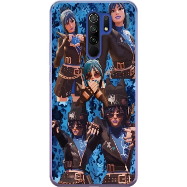 Xiaomi Redmi 9 Gennemsigtig cover Fortnite