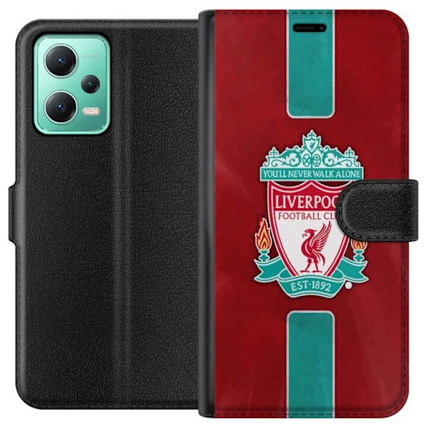 Xiaomi Redmi Note 12 Tegnebogsetui Liverpool FC - Klassisk Fod