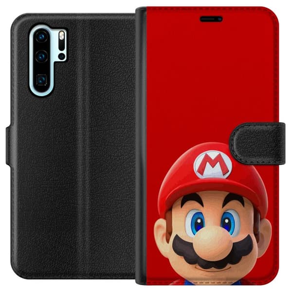 Kompatibel Tegnebogsetui til Huawei P30 Pro Super Mario Bros