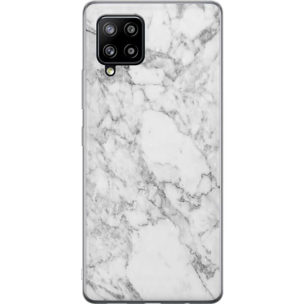 Kompatibelt Mobilskal till Samsung Galaxy A42 5G Marmor Vit