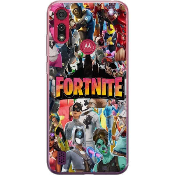 Motorola Moto E6s (2020) Genomskinligt Skal Fortnite