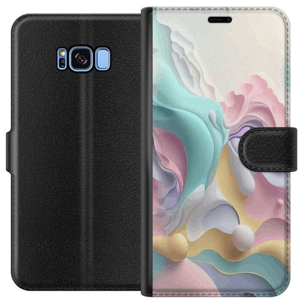 Kompatibelt Lommeboketui til Samsung Galaxy S8 Pastell