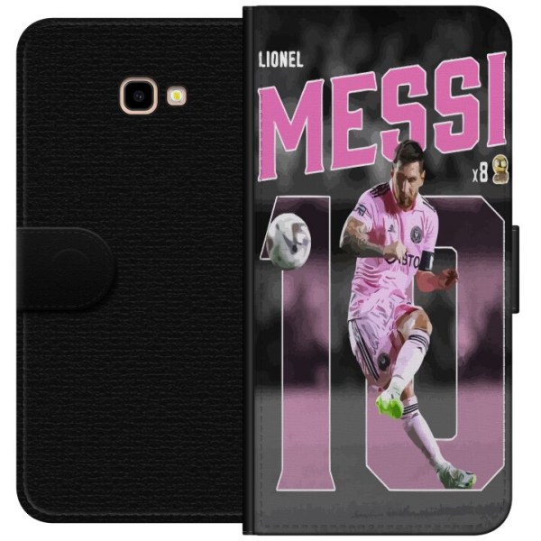 Samsung Galaxy J4+ Plånboksfodral Lionel Messi - Rosa